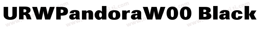 URWPandoraW00 Black字体转换